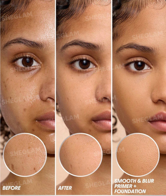 پرایمر مات کننده و ضد منافذ شیگلم Sheglam مدل Smooth and Blur