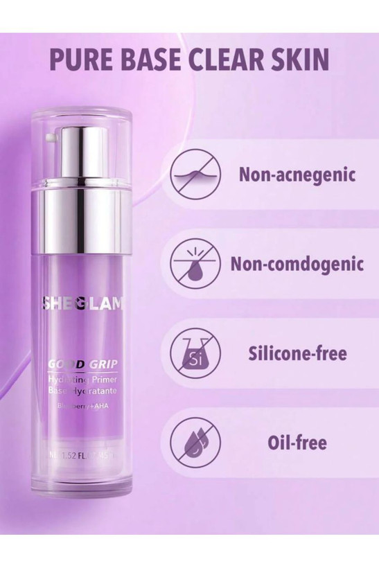 پرایمر آبرسان شیگلم بلوبری SHEGLAMمدل Good Grip Hydrating Primer