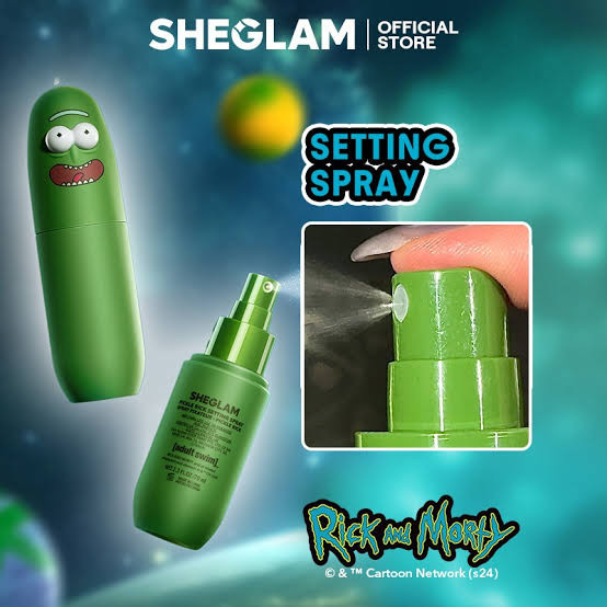 اسپری فیکس خیار شیگلم Pickle Rick Sheglam – کالکشن ریک و مورتی
