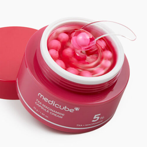 کرم ضد لک و روشن کننده ترانگزامیک اسید و نیاسینامید مدی کیوب Medicube TXA Niacinamide Capsule Cream