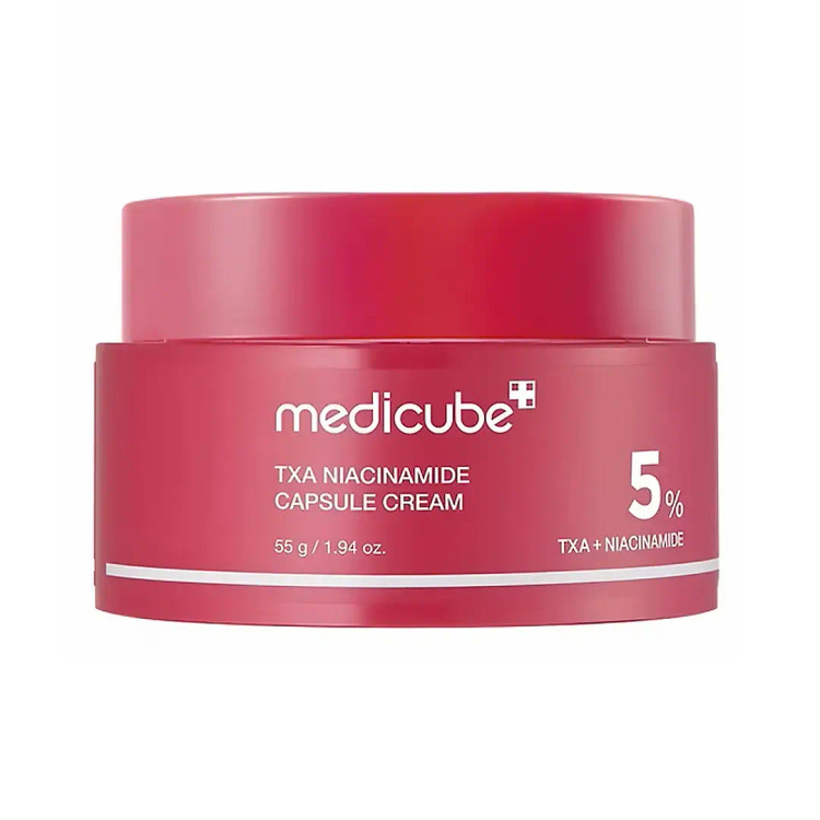 کرم ضد لک و روشن کننده ترانگزامیک اسید و نیاسینامید مدی کیوب Medicube TXA Niacinamide Capsule Cream