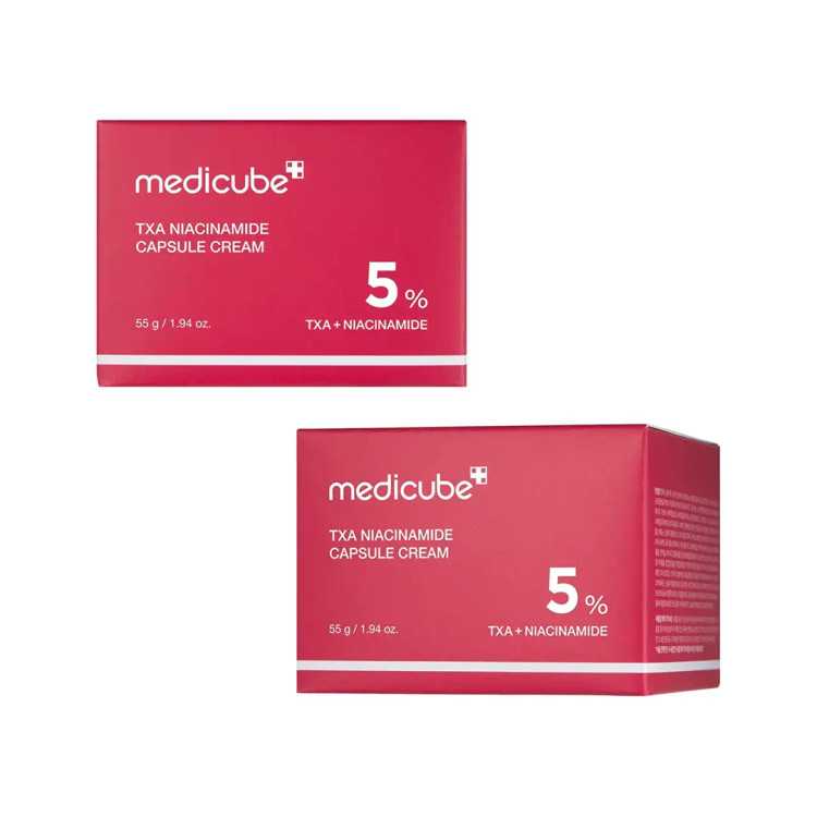 کرم ضد لک و روشن کننده ترانگزامیک اسید و نیاسینامید مدی کیوب Medicube TXA Niacinamide Capsule Cream