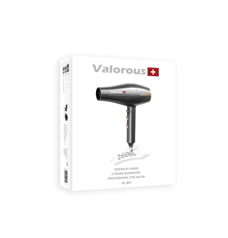 سشوار 2600 وات حرفه ای سالنی ولروس VL-501
