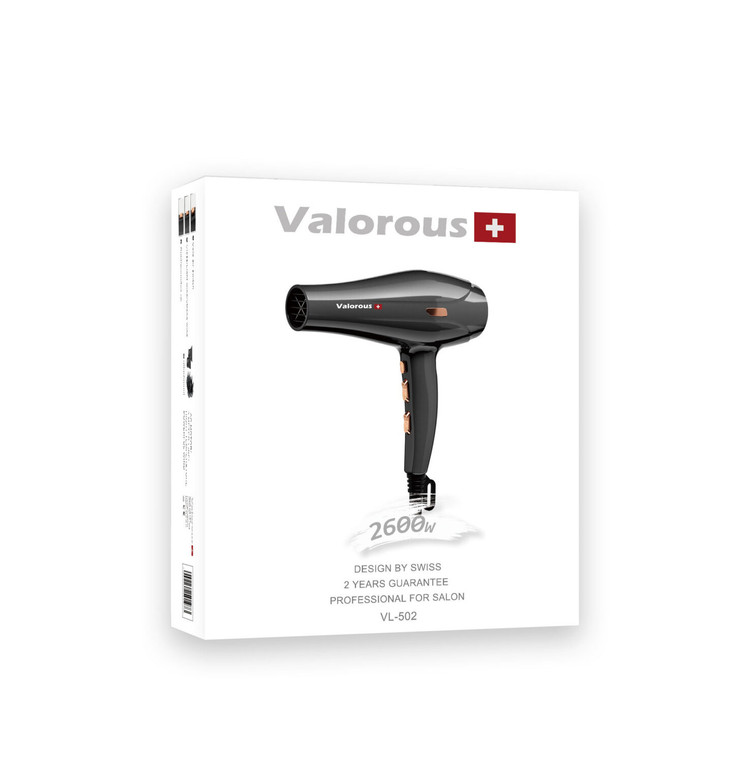 سشوار 2600 وات حرفه ای سالنی ولروس VL-502