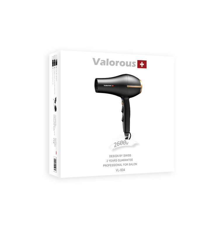 سشوار 2600 وات حرفه ای سالنی ولروس VL-504