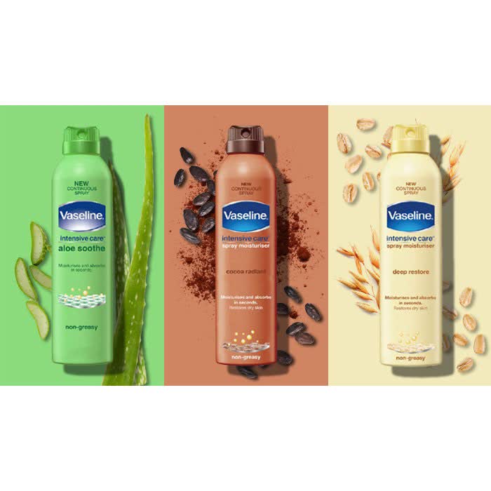 لوسیون بدن اسپری وازلین Vaseline